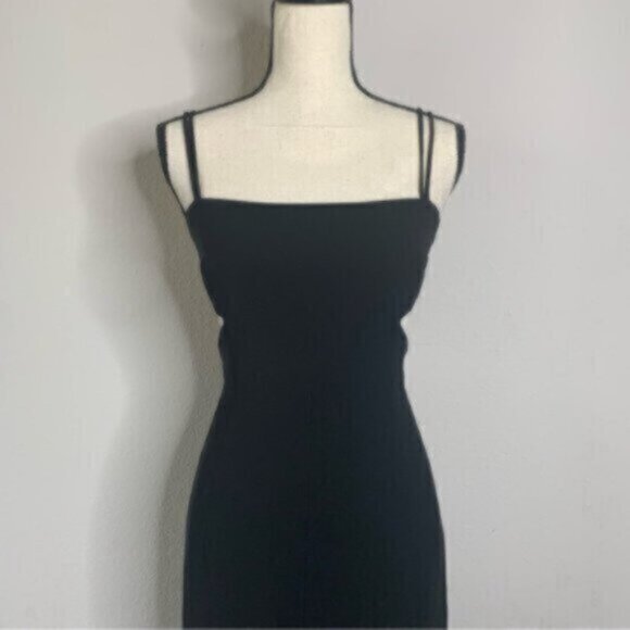 Tahari Black Cut Out Side Maxi Evening Formal Dress - Picture 9 of 16